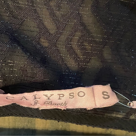 NWT Calypso St Barth Maurita Top Cover Up reg $275 size small - Picture 3 of 7